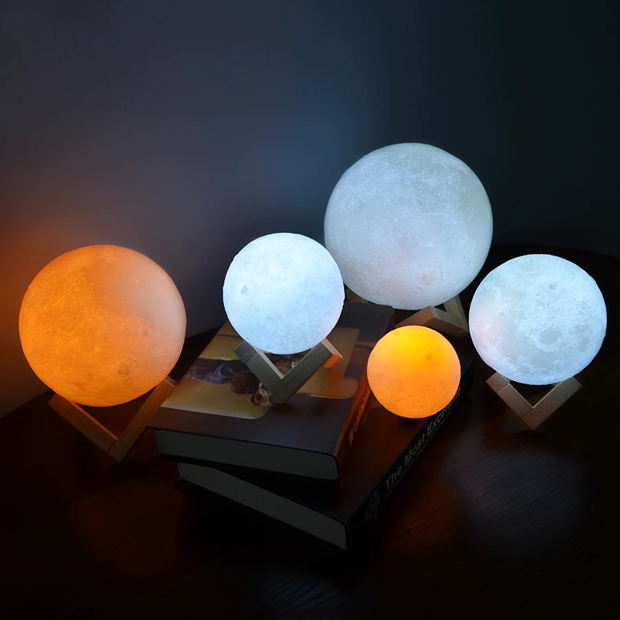 Veilleuse Étoile Lune 3D – Lampe Tactile Décoration Chambre
