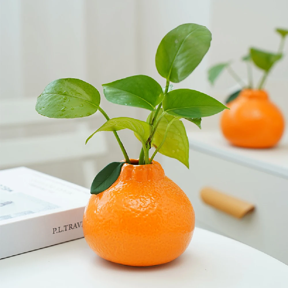 Vase Céramique Décoratif Original – Forme Fruit Table Centerpiece