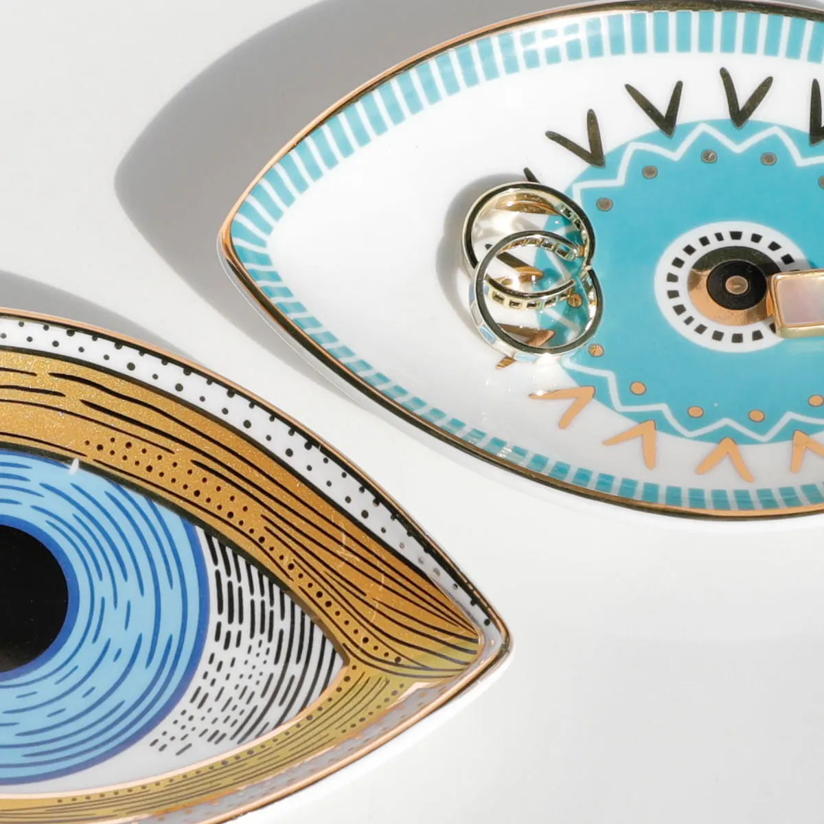 Plateau Bijoux Œil Protecteur Original – Vide-Poche Céramique