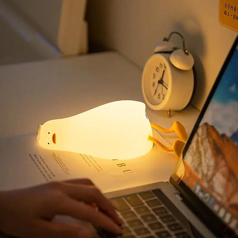 Veilleuse Lapin Silicone Tactile – Lampe Bébé Enfant Douce