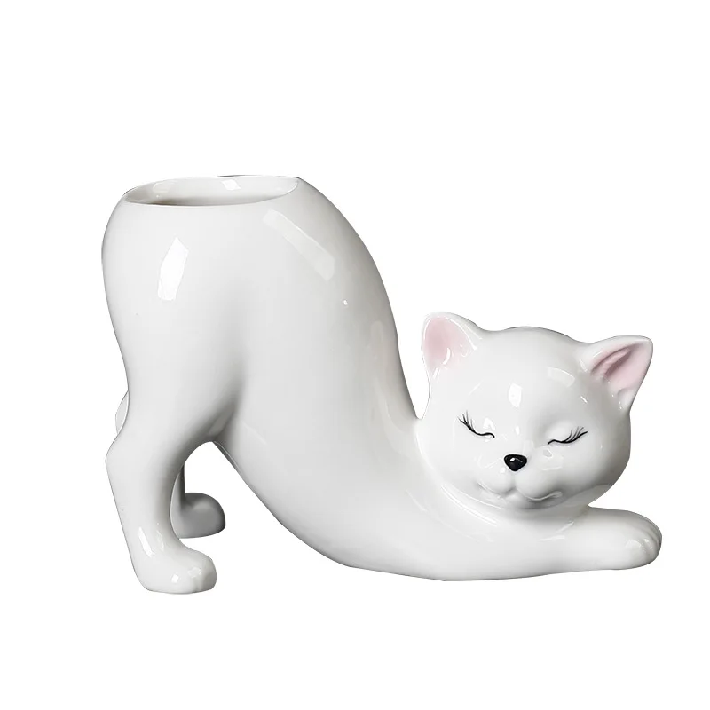 Pot Succulente Chat Mignon – Vase Céramique Décoratif