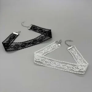 Collier Ras de Cou Dentelle Romantique – Choker Élégant Soirée