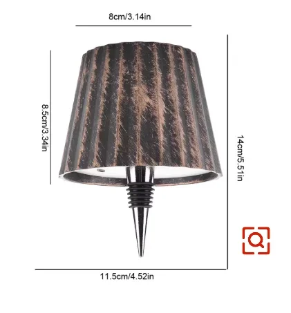 Lampe Bouteille Sans Fil Tactile – Veilleuse Bar 3 Couleurs