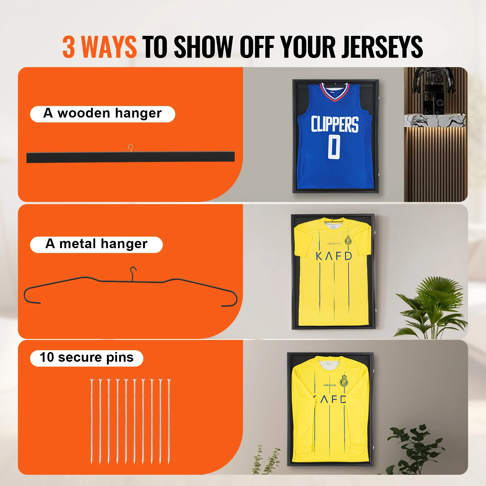 Cadre Présentation Maillot Sport Vitré – Vitrine Collection Verrouillable