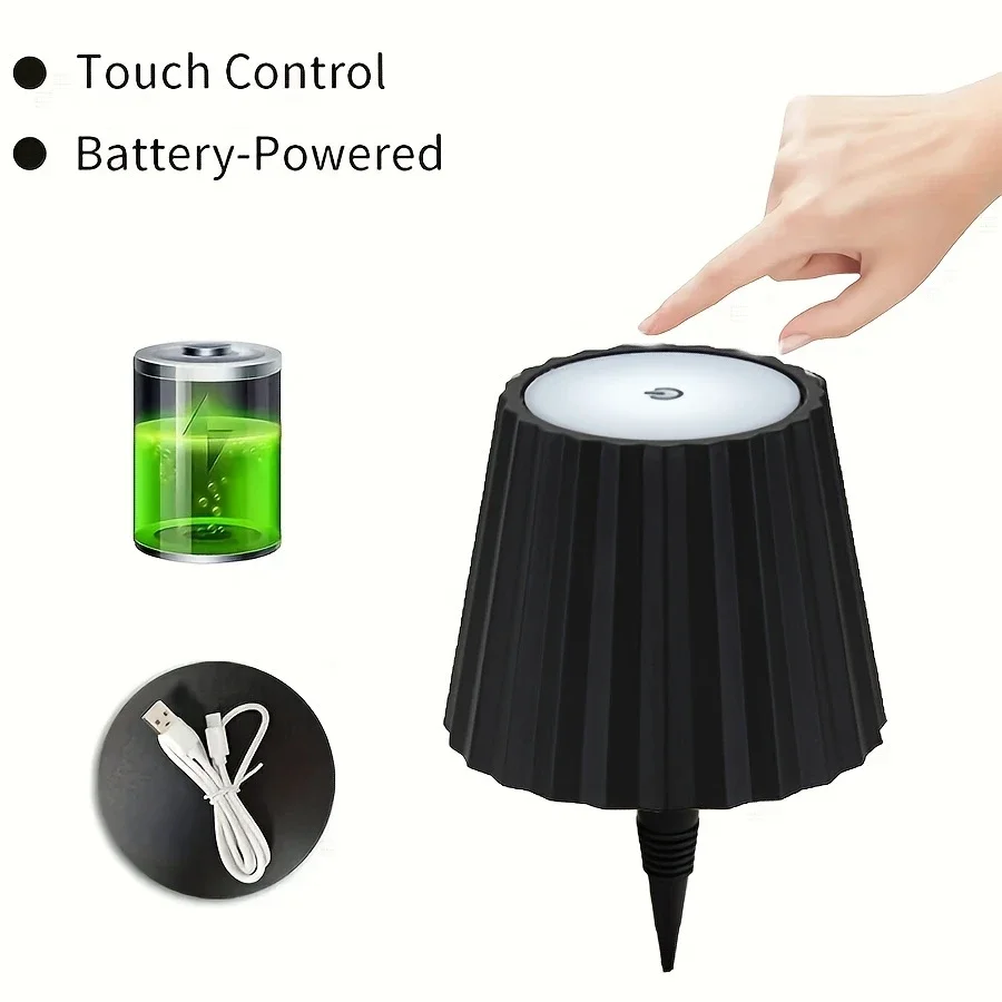 Lampe Bouteille Sans Fil Tactile – Veilleuse Bar 3 Couleurs