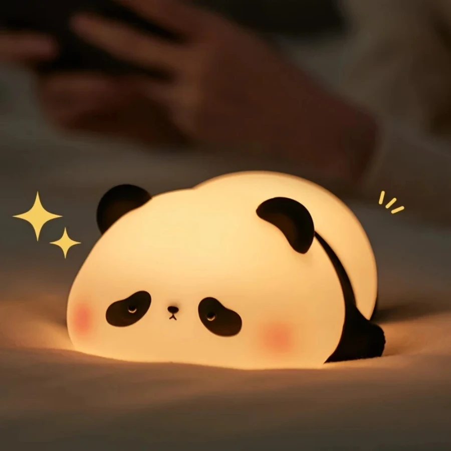 Veilleuse Lapin Silicone Tactile – Lampe Bébé Enfant Douce