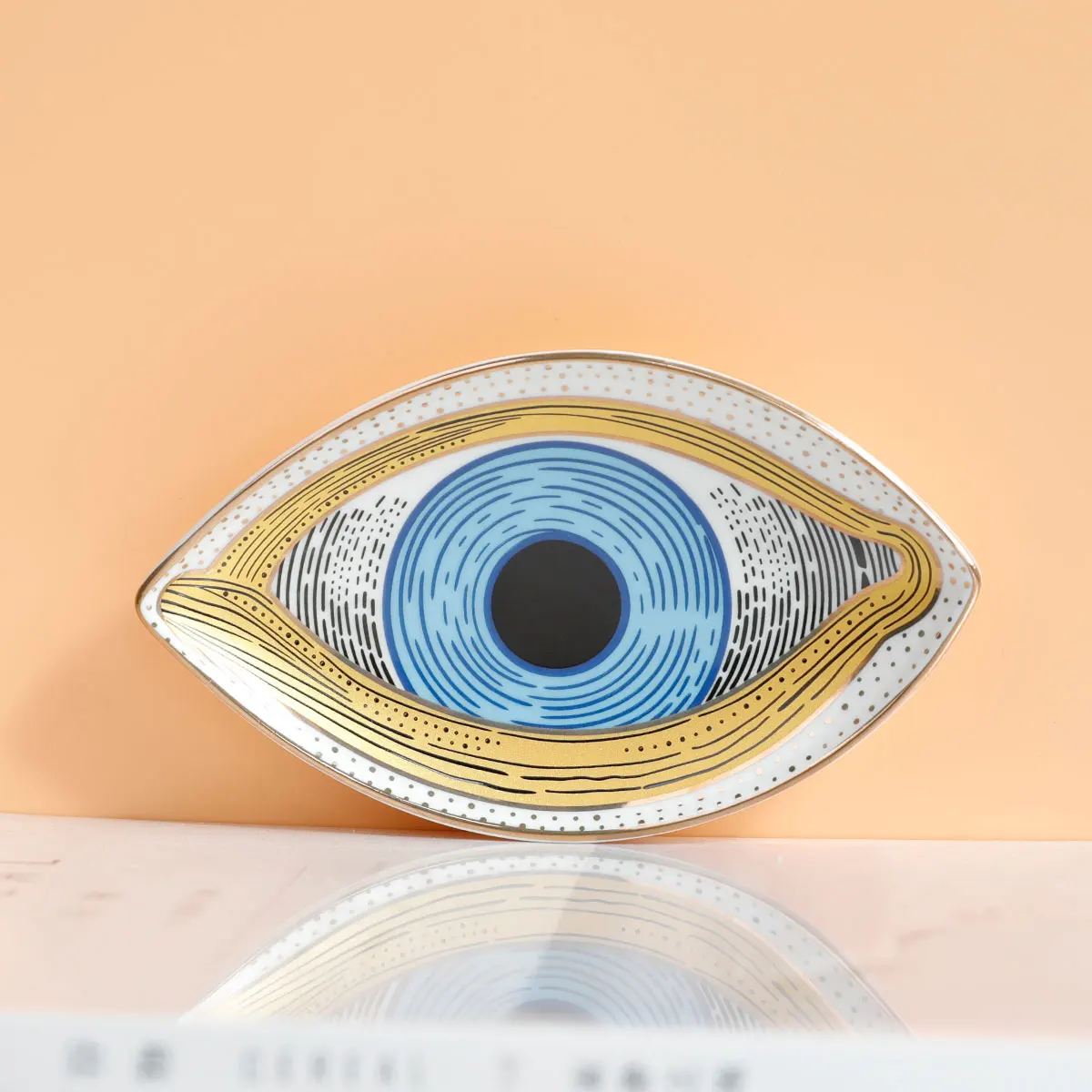 Plateau Bijoux Œil Protecteur Original – Vide-Poche Céramique