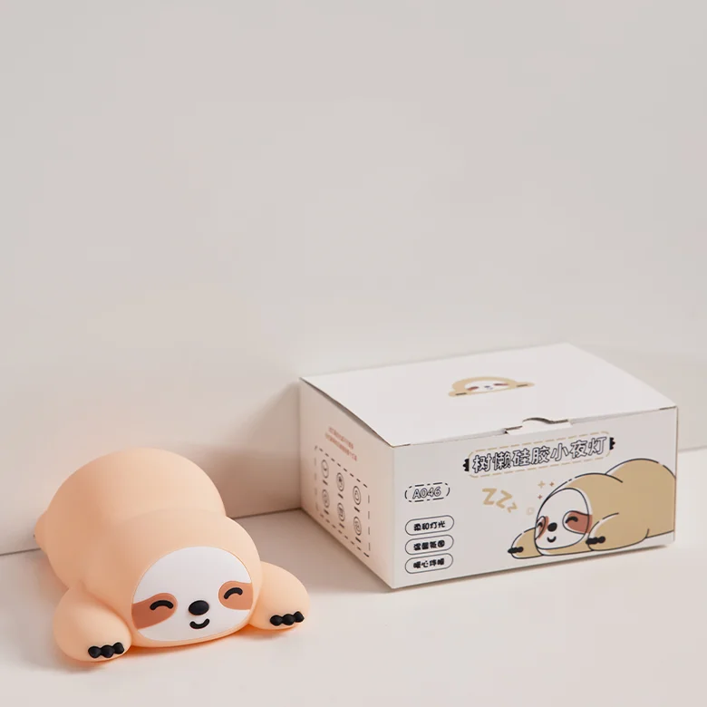 Veilleuse Lapin Silicone Tactile – Lampe Bébé Enfant Douce
