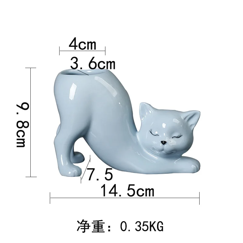 Pot Succulente Chat Mignon – Vase Céramique Décoratif