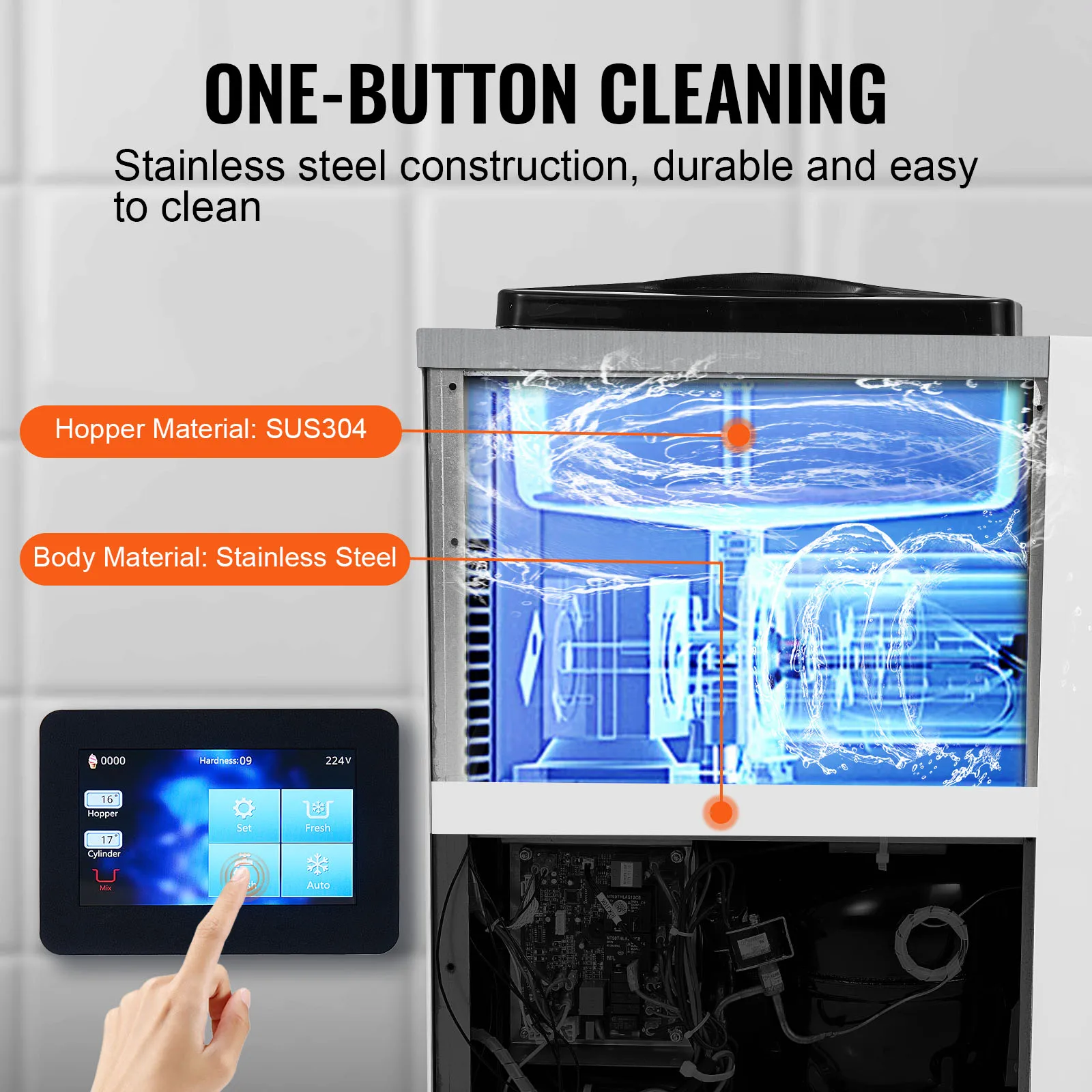 Machine à Glace Professionnelle Vevor – Sorbetière Soft Grande Capacité