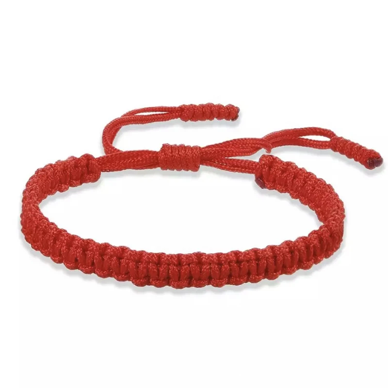 Bracelet Tibétain Porte-Bonheur Tressé – Bijou Corde Bouddhiste