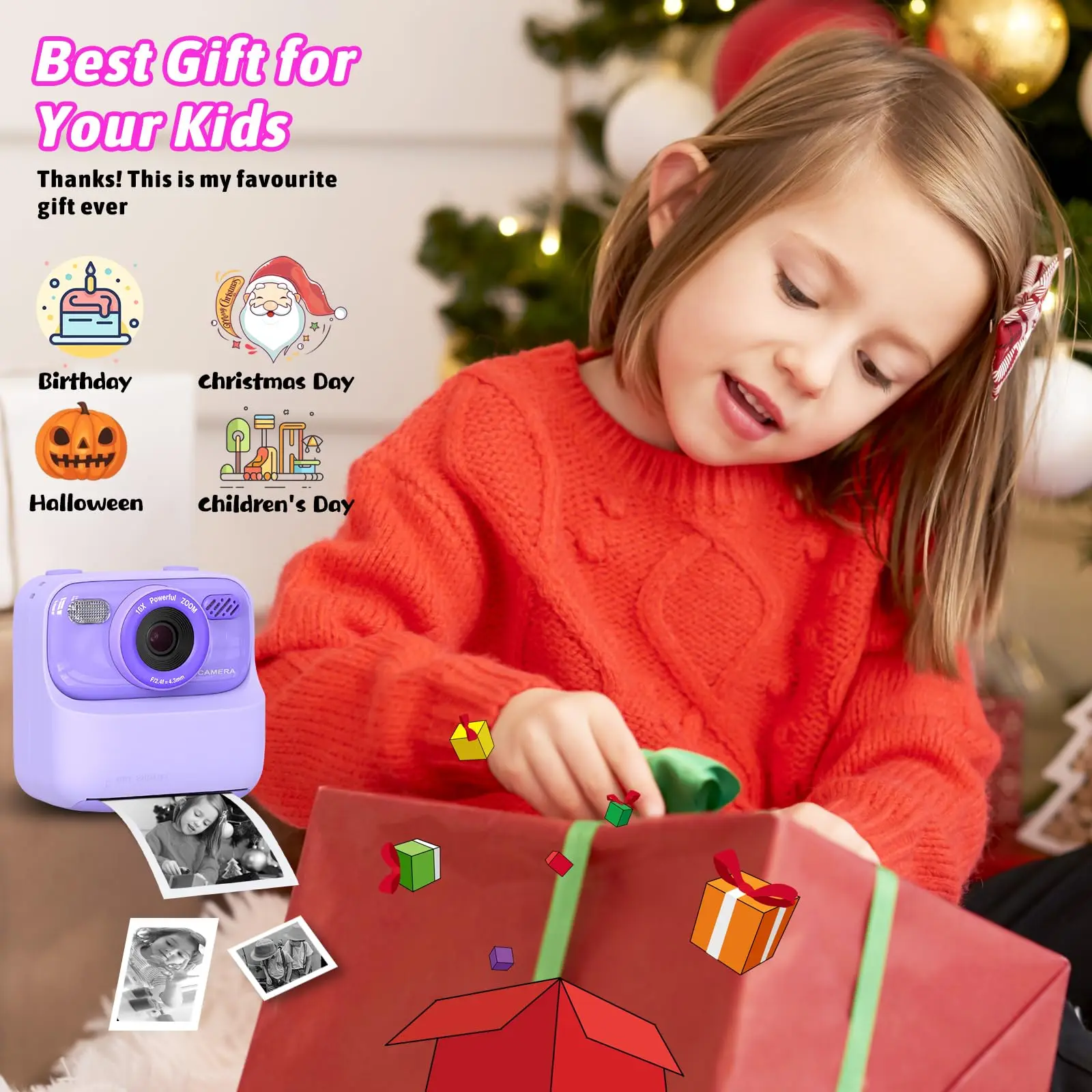 Caméra Enfant Instantanée Ludique – Appareil Photo Créatif Enfant