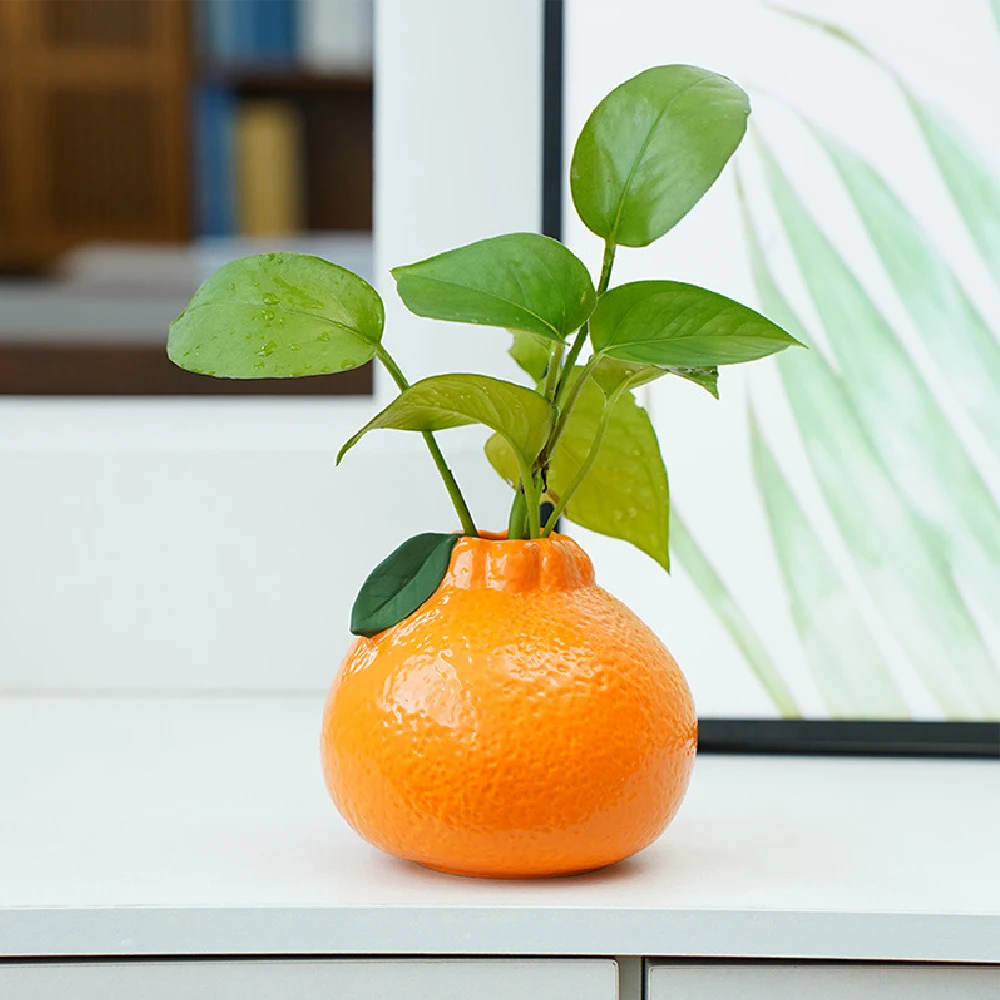 Vase Céramique Décoratif Original – Forme Fruit Table Centerpiece