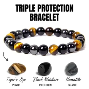 Bracelet Pierres Naturelles Protection – Perles Œil de Tigre