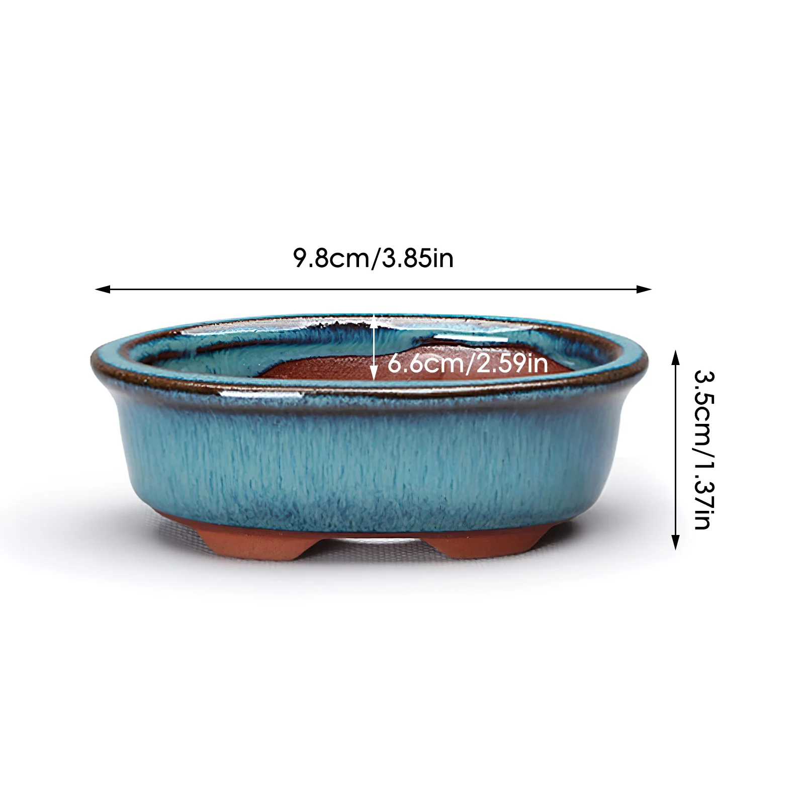 Pot Bonsaï Grès Chinois Traditionnel – Jardinière Percée Zen