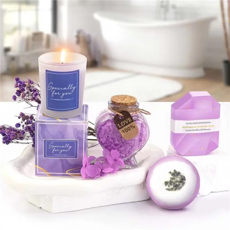 Panier Spa Lavande Cadeau – Coffret Bien-être 16 Pièces Femme