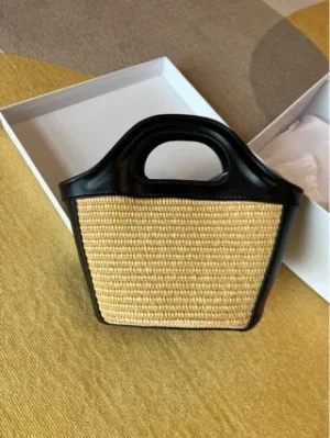 Sac Paille Tressée – Sac Cabas Champêtre Bandoulière