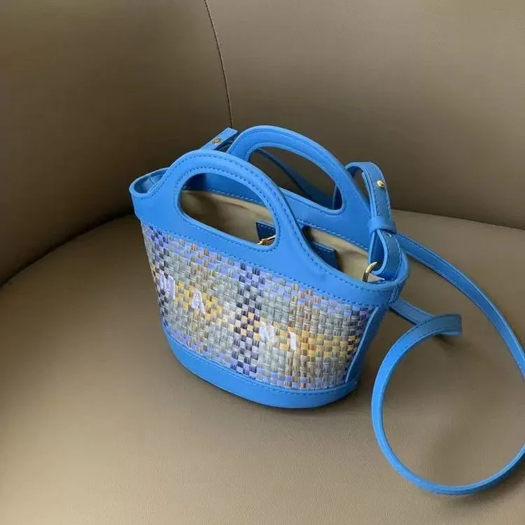 Cabas Paille Tressée Tendance – Sac Bandoulière Champêtre Femme